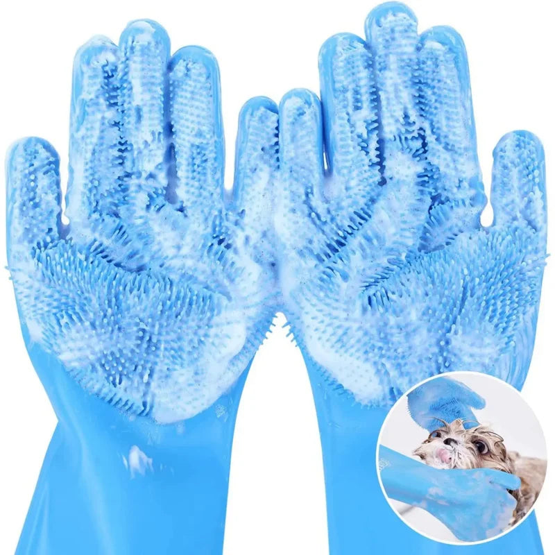 Pet Grooming Bathing Gloves